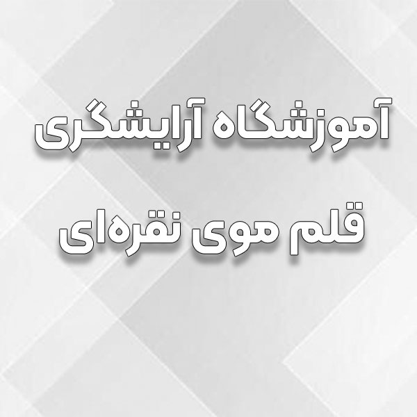 آموزشگاه آرایش و پیرایش قلم موی نقره ای